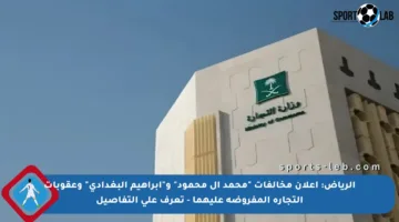 الرياض: إعلان مخالفات “محمد آل محمود” و”إبراهيم البغدادي” وعقوبات التجارة المفروضة عليهما – تعرف على التفاصيل